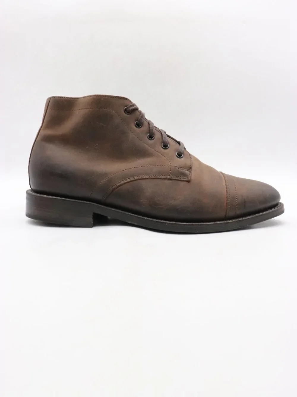 Thursday Captain Boots Men's Size 10 Brown Leather Lace Up Dress Shoes